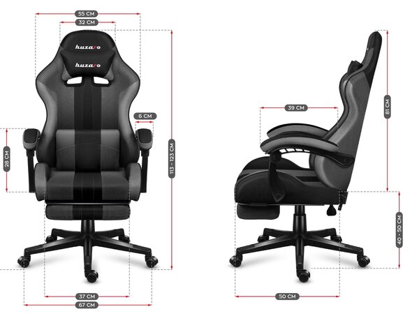 Zondo.hr Gaming stolica Fusion 4.7 (crna + siva). Akcija -21%. 1087477