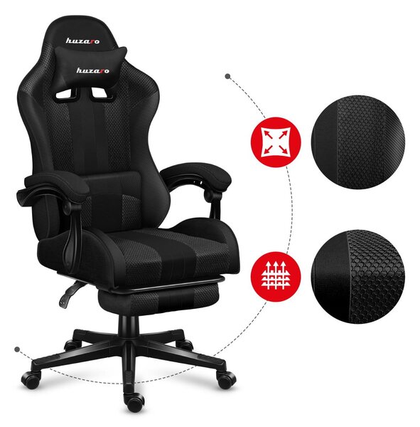 Gaming stolica Fusion 4.7 (crna + ugljik)