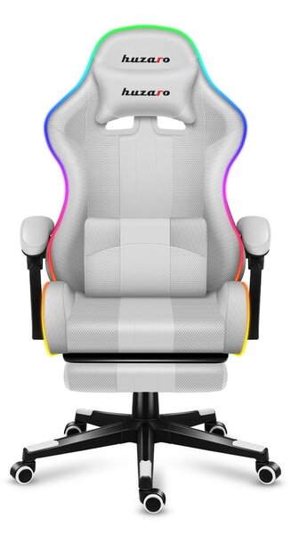 Gaming stolica Fusion 4.7 (bijela + šarena) (s LED rasvjetom)