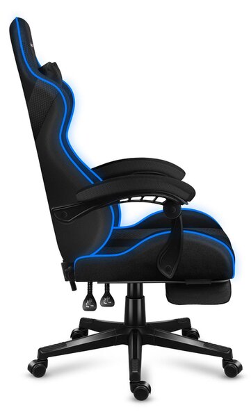 Gaming stolica Fusion 4.7 (crna + šarena) (s LED rasvjetom)