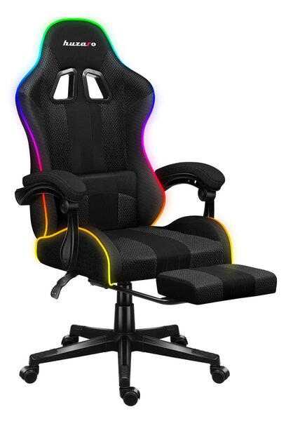 Gaming stolica Fusion 4.7 (crna + šarena) (s LED rasvjetom)