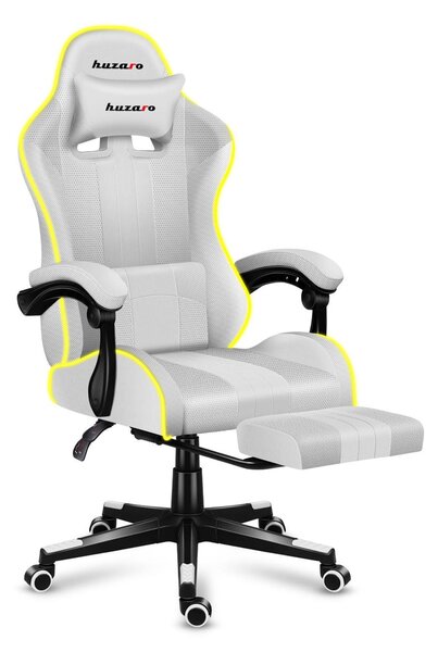 Gaming stolica Fusion 4.7 (bijela + šarena) (s LED rasvjetom)