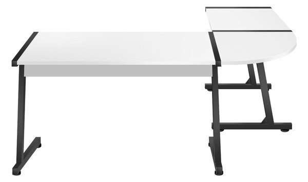 Kutni PC stolić Hyperion 6.0 (crna + bijela)