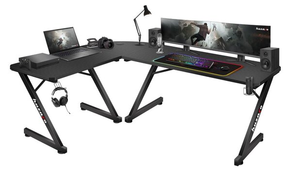 Kutni PC stolić Hyperion 7.0 (crna)