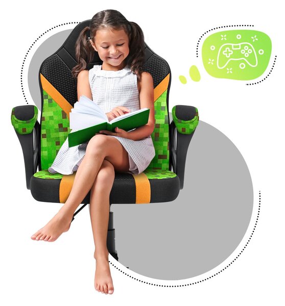 Zondo.hr Dječja gaming stolica Rover 1 (crna + zelena). Akcija -19%. 1087540