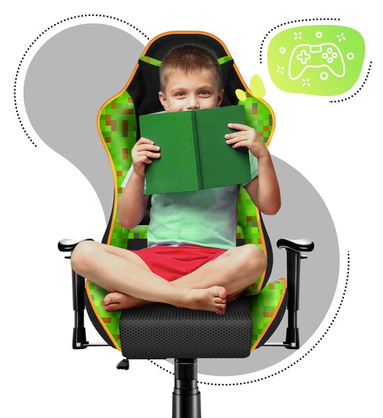 Zondo.hr Dječja gaming stolica Rover 6 (crna + zelena). Akcija -20%. 1087547