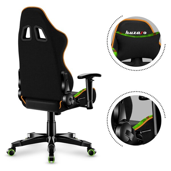 Zondo.hr Dječja gaming stolica Rover 6 (crna + zelena). Akcija -20%. 1087547