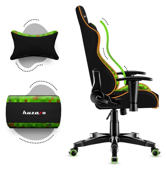 Zondo.hr Dječja gaming stolica Rover 6 (crna + zelena). Akcija -20%. 1087547