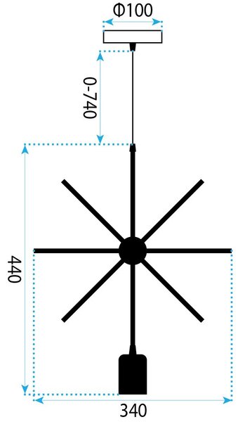 Lampa Geometric LE-02 Star