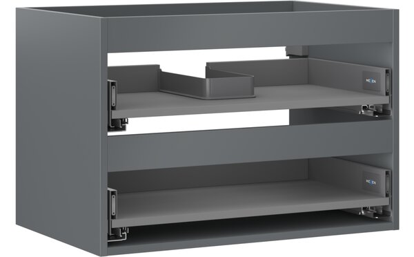 Mexen Box-A korpus ormarića ispod umivaonika 70 cm, 2 ladice, mat grafit - 91AX0-0700-470-2-66