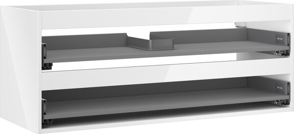 Mexen Box-A kućište ormarića ispod umivaonika 120 cm, 2 ladice, bijeli sjaj - 91AX0-1200-470-2-00