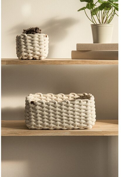 Tekstilna košara 20x15x11 cm Peach Skin S – Bigso