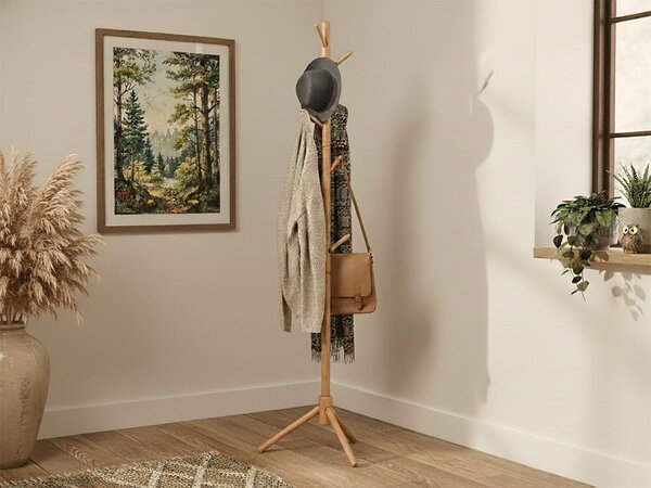 ATMOWOOD Drveni stalak za kapute 175 cm - prirodni