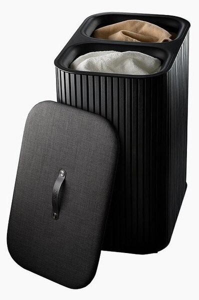 Crna bambusova košara za rublje 2x45 l Tota Luxe – Joseph Joseph