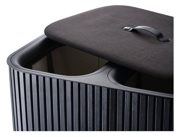 Crna bambusova košara za rublje 2x45 l Tota Luxe – Joseph Joseph
