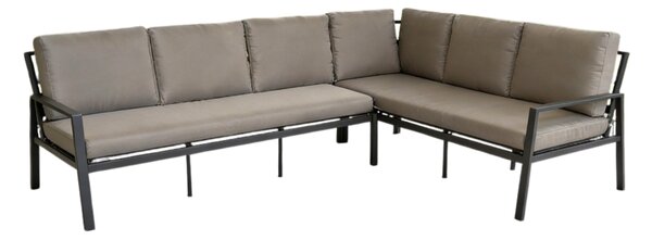 Moderna vrtna kutna sofa Vigo Garden Point smeđa