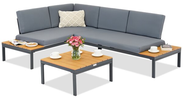 Antracit Abrantes vrtna kutna sofa Garden Point