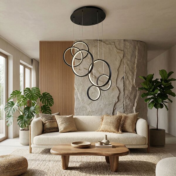 VISEĆA STROPNA LAMPA APP1921-CP BLACK