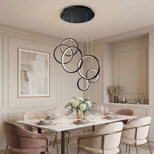 VISEĆA STROPNA LAMPA APP1921-CP BLACK