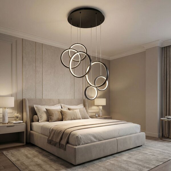 VISEĆA STROPNA LAMPA APP1921-CP BLACK