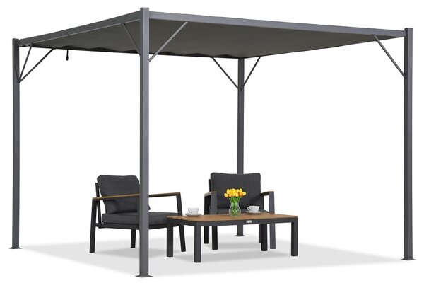 Antracit terasa pergola Malaga 3x3m Garden Point