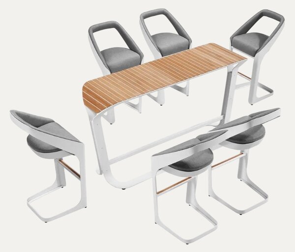 Idealaqua Onda Pininfarina vrtni barski stol 201x58 cm