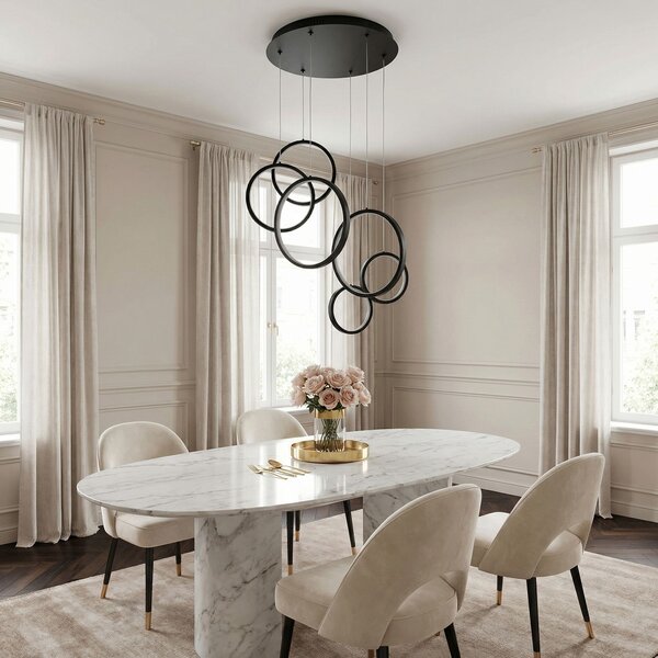 VISEĆA STROPNA LAMPA APP1921-CP BLACK