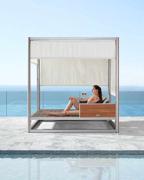 Idealaqua Geneva vrtni krevet 216×180 cm