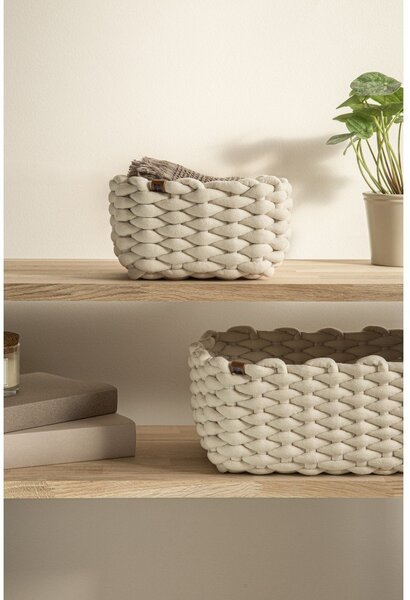 Tekstilna košara 20x15x11 cm Peach Skin S – Bigso