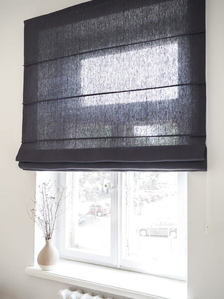 Rimska zavjesa šir. 160 cm Heavy Linen 10 boja