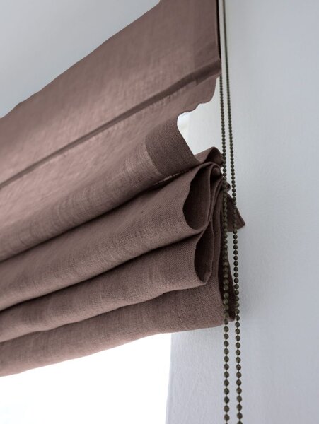 Rimska zavjesa šir. 100 cm Heavy Linen 10 boja
