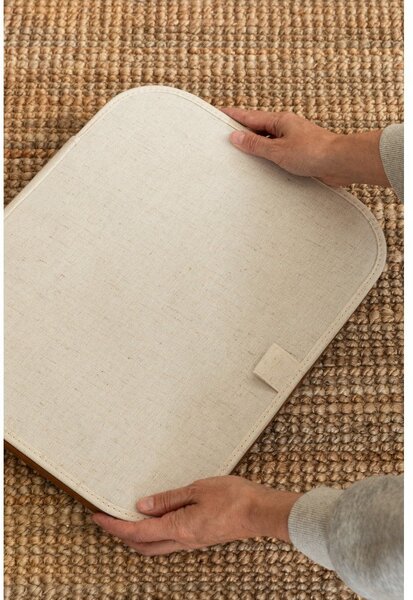 Krem tekstilna košara za rublje Bamboo/Linen – Bigso