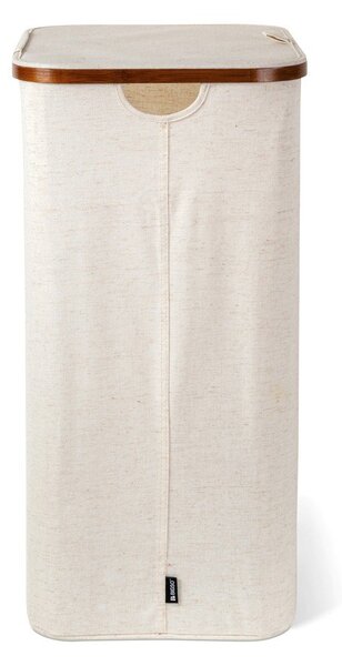 Krem tekstilna košara za rublje Bamboo/Linen – Bigso