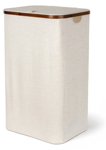 Krem tekstilna košara za rublje Bamboo/Linen – Bigso