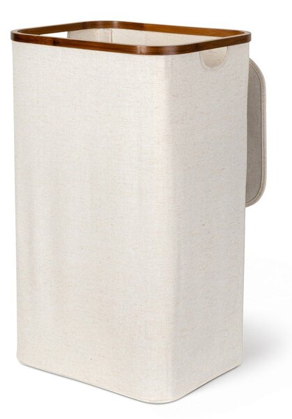 Krem tekstilna košara za rublje Bamboo/Linen – Bigso