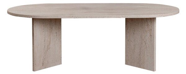 Bež stolić za kavu u polusjajnom dekoru 60x119 cm Sable – Kalune Design