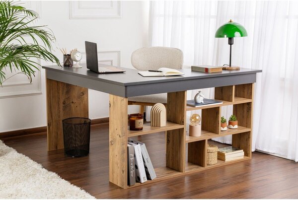 Radni stol u dekoru bora 120x130 cm Vesper – Kalune Design