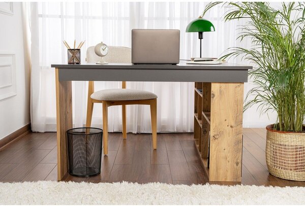 Radni stol u dekoru bora 120x130 cm Vesper – Kalune Design