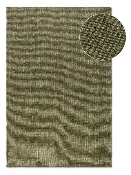 Kaki zeleni juteni tepih 60x90 cm Bouclé – Hanse Home
