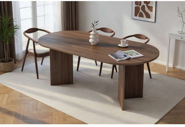 Blagovaonski stol u dekoru oraha 90x200 cm Sabella – Kalune Design
