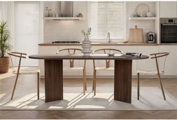 Blagovaonski stol u dekoru oraha 90x200 cm Sabella – Kalune Design