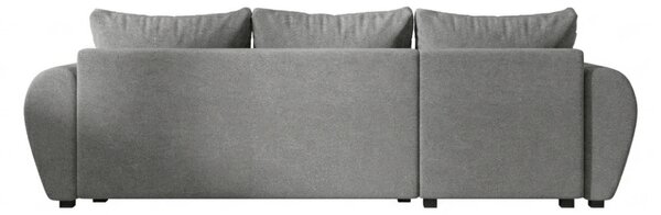 Razvlačna kutna garnitura L SEVIO 246x145 cm, siva + 2 jastuka GRATIS, univerzalna