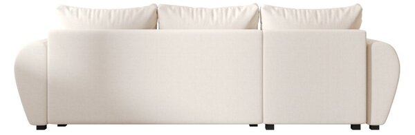 Razvlačna kutna garnitura L SEVIO 246x145 cm, krem + 2 jastuka GRATIS, univerzalna