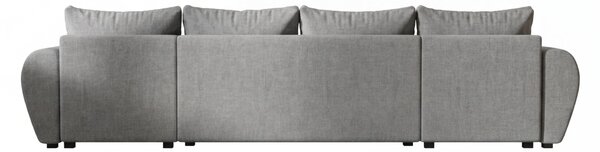 Razvlačna U kutna garnitura SEVIO 311x145 cm, siva + 2 jastuka GRATIS