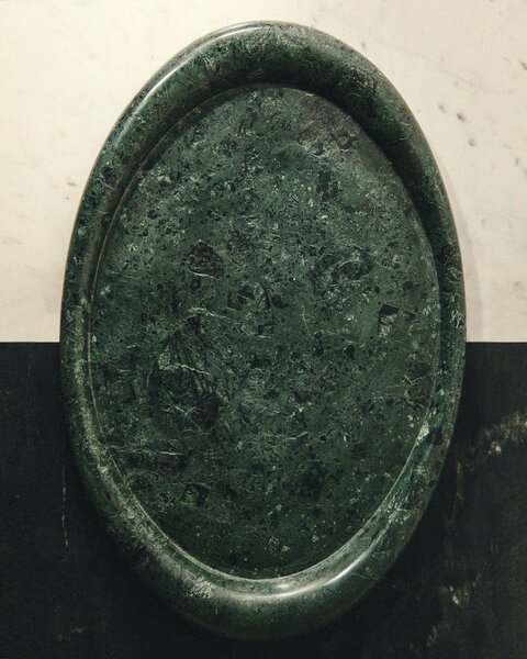 Mramoran ukrasni pladanj 28x43 cm Lenorel – Kave Home
