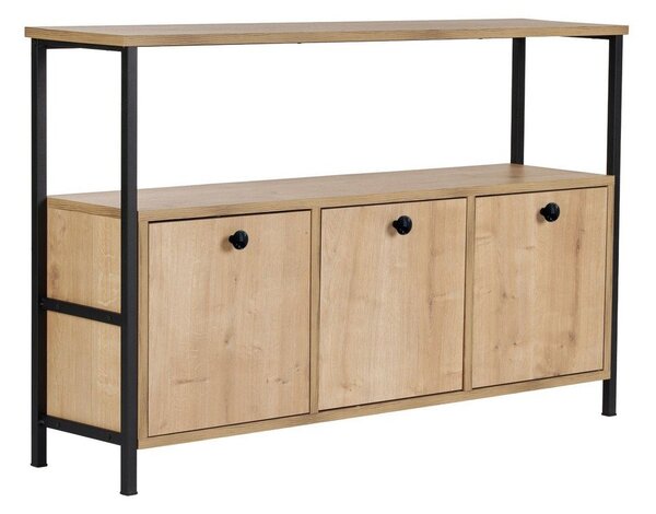 Pomoćni stol u dekoru hrasta u svijetloj prirodnoj boji 29,5x120 cm Solace – Kalune Design