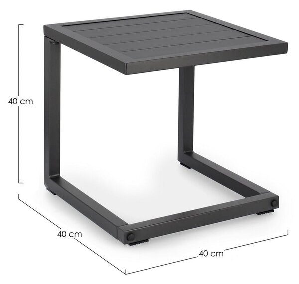 Vrtni stolić aluminijski 40x40 cm Hilde – Bizzotto