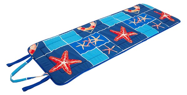 Plaža ležaljka u roli ZVIJEZDE 148x52 cm, plava