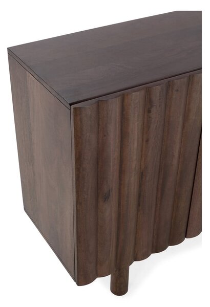 Smeđa komoda od masivnog manga 160x80x40 cm Tamira – MOME