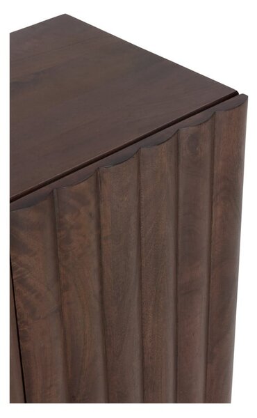 Smeđa komoda od masivnog manga 160x80x40 cm Tamira – MOME